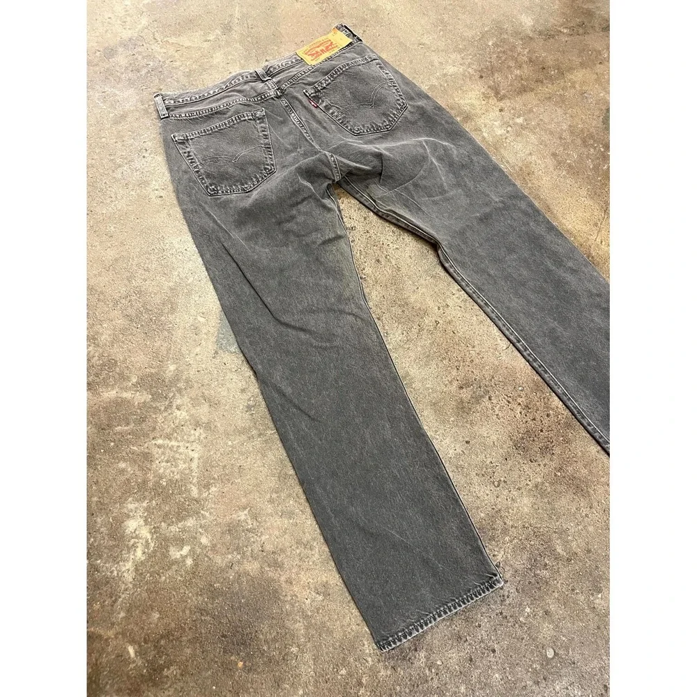 Levi's 501 Original Fit Coated Jeans Mens 33x30‎ Brown Denim Cotton Straight Leg